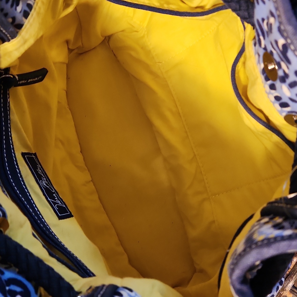 Vera Bradley Blue & White Shoulder Purse - Picture 4 of 10